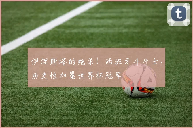 伊涅斯塔的绝杀！西班牙斗牛士，历史性加冕世界杯冠军
